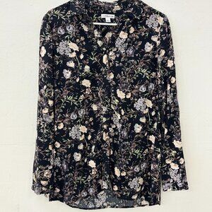 Long Sleeve Button up Floral Blouse